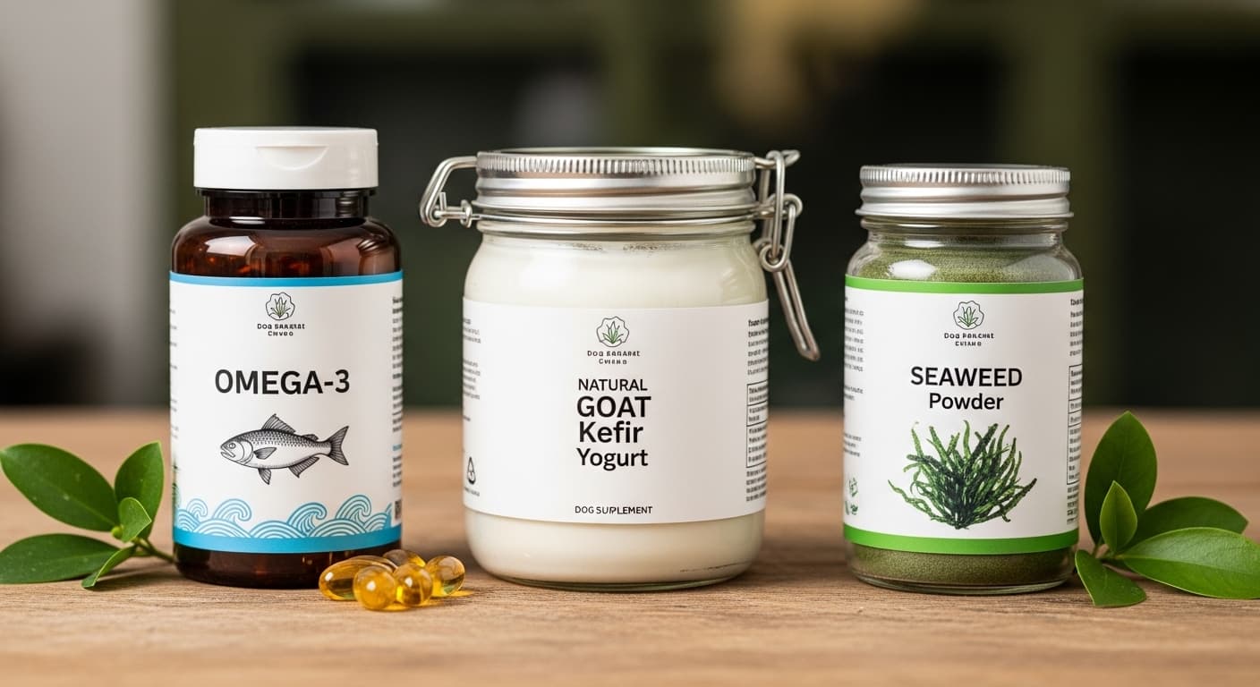 Suplemenyos naturales como el omega 3, el kéfir natural de cabra y algas marinas.