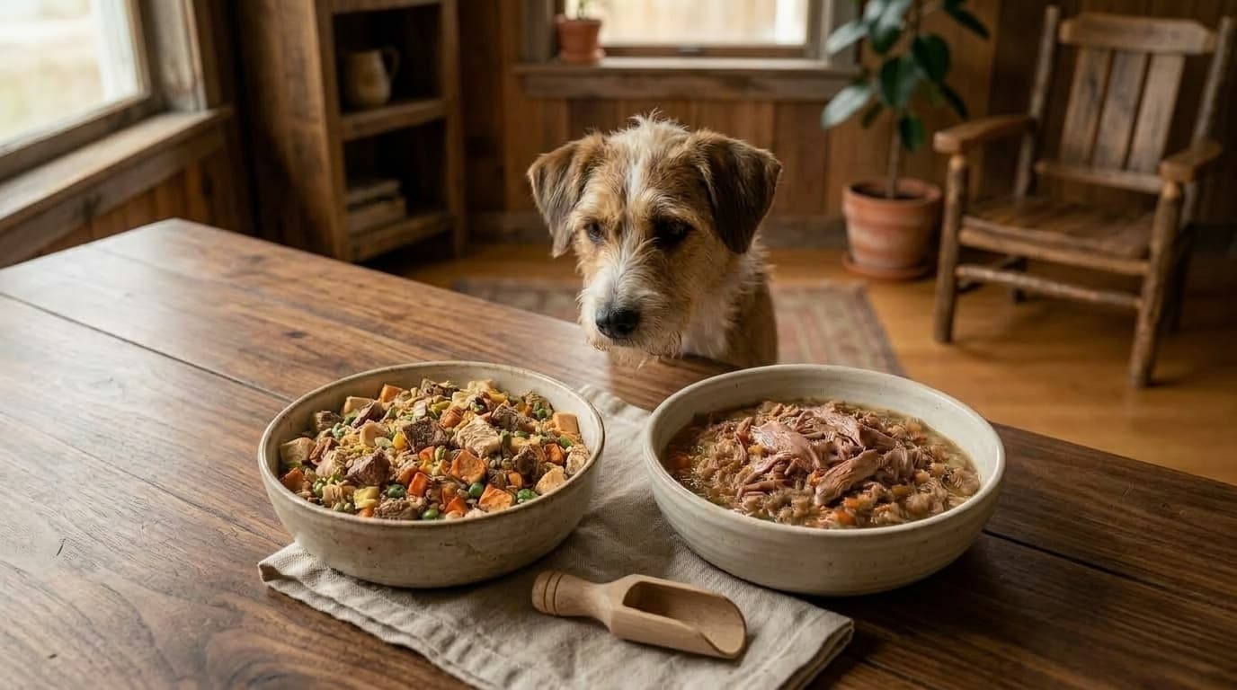 Menú deshidratado vs. comida húmeda monoproteica: cuál elegir para tu perro